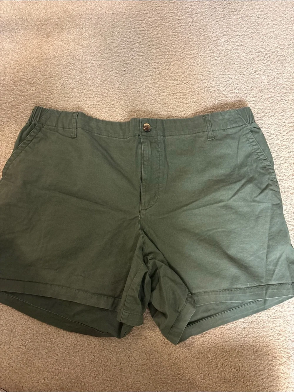 Old Navy Olive Green Women's Cotton Bermuda Shorts
